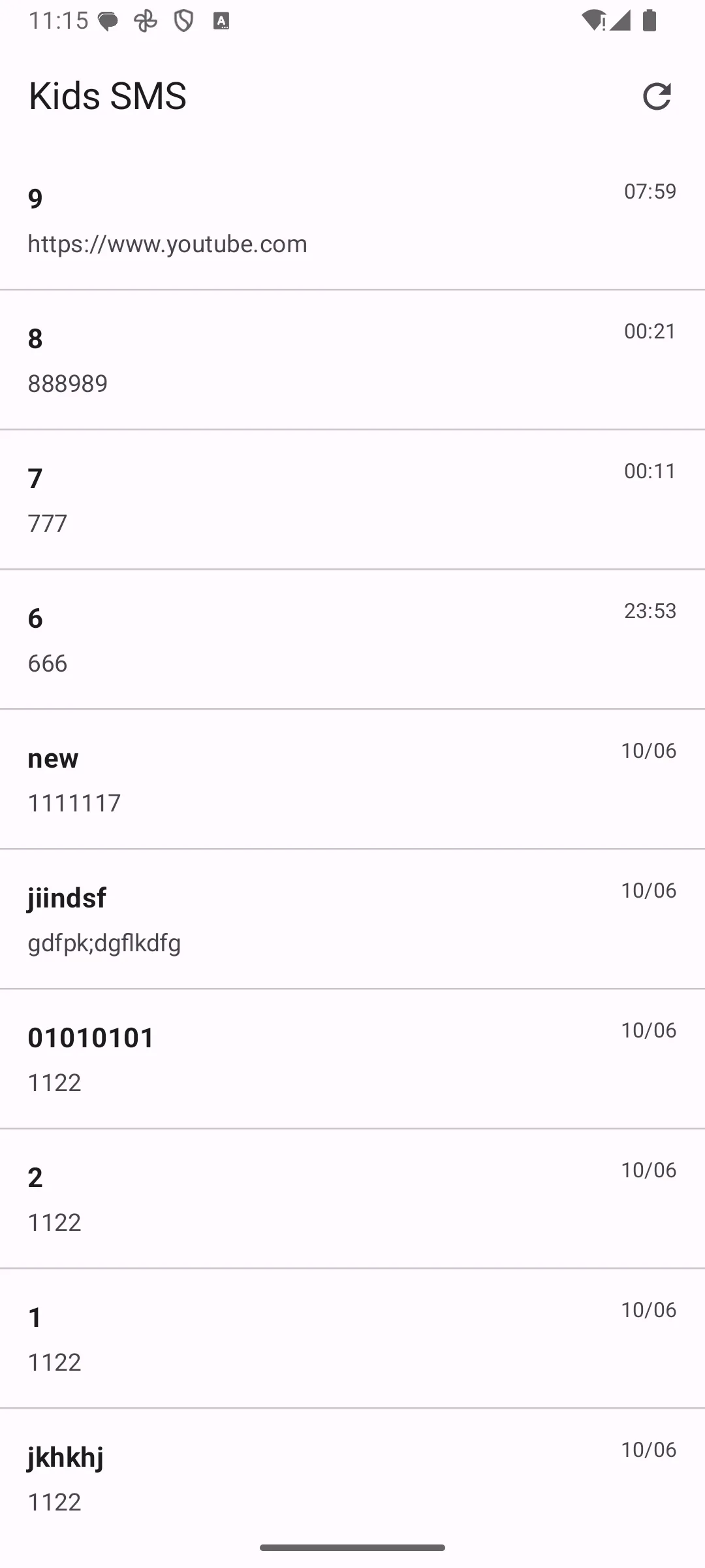 Conversation list