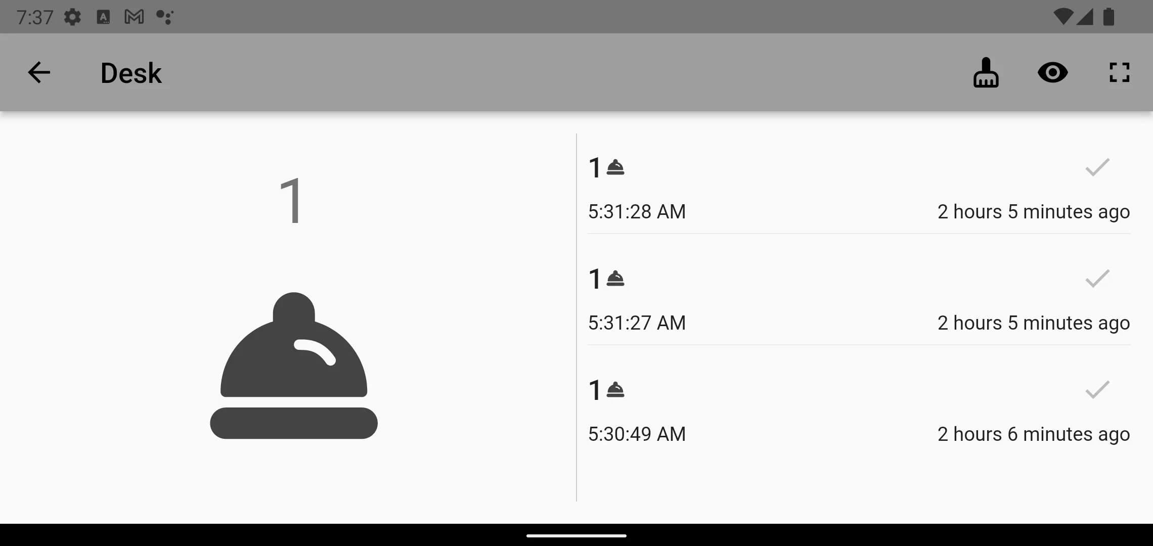 Bell setup